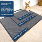 OLANLY Front Door Mat 47x34, Waterproof Heavy-Duty Indoor Outdoor Doormat - Image 2