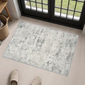 2x3 Washable Entryway Rug: Modern Abstract Indoor Soft Carpet Gray by FXRHLP