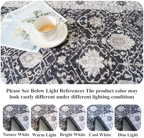 HY HAOYUNLAI 2.6x10 Washable Hallway Runner Rug Non Slip Kitchen Floor Mat - Image 3