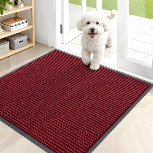 OLANLY Front Door Mat 35x30, Waterproof Heavy-Duty Indoor Outdoor Doormat by OLANLY