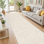 2'6''x10' Runner Rug Non Slip,Washable Kitchen Rugs,Beige - Image 5