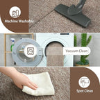 AROGAN 2x10 Runner Rug for Hallway, Long Runner Rugs Non Slip, Matte Brown - Image 3