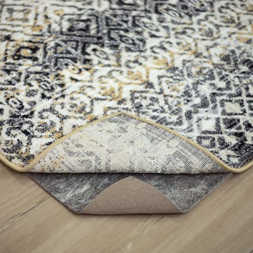 Mohawk Home Non Slip Rug Pad 2' x 12' - 3/8" Thick Felt + Latex Rubber Gripper - Dual Surface Cushion for Hardwood, Carpet, Tile Floors, Made in USA by MohawkHome