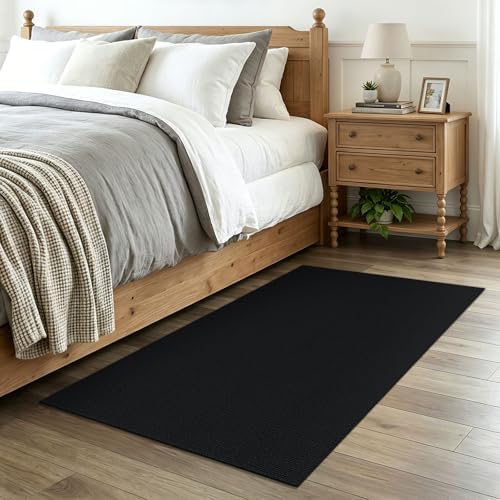 EARTHALL Washable Entryway Rug, Non Slip Doormat, 3x4 Ft, Black Heather - Image 6