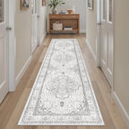 Madane Hallway Runner Rug 2x8 Washable Kitchen Rugs Non-Slip, Grey - Image 4