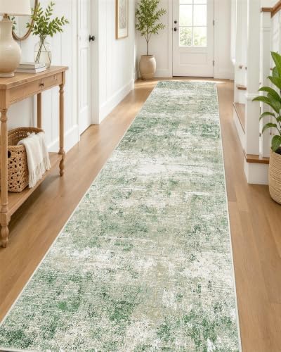 OLANLY 2'6"x14' Washable Runner Rug, Non Slip Carpet for Hallway Kitchen by OLANLY
