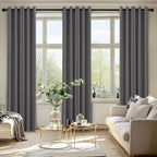 MIULEE Blackout Curtains for Bedroom 2 Panels 40 x 84 Inch Long Gray - Image 6