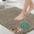 GORILLA GRIP Bath Rug Mat for Bathroom, Absorbent Chenille, 30x20 Latte by GorillaGrip