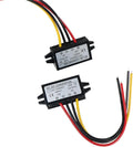 2Pcs 12/24V to 5V 5A 25W DC-DC Step Down Converter, Power Supply Adapter Compatible with Solar Panel, Waterproof Voltage Regulator Car Charging Transformation
