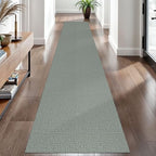 EARTHALL Washable Runner Rug, Non Slip Hallway Runner, 2x10 Ft, Green/Grey - Image 6