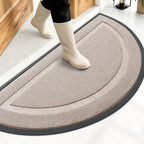 OLANLY Half Circle Front Door Mat Outside 47x23 All-Season Rubber Doormat by OLANLY