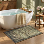 2x3 Area Rugs for Livingroom Entryway Bathroom, Washable Kitchen Mats,Brown - Image 3