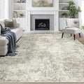 8x10 Area Rugs for Living Room Washable Bedroom Dining Room Beige Brown by Aelenmu