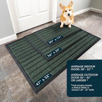 ubdyo Extra Durable Door Mat Outside Entrance (47" x 32", Bright Green) - Image 3