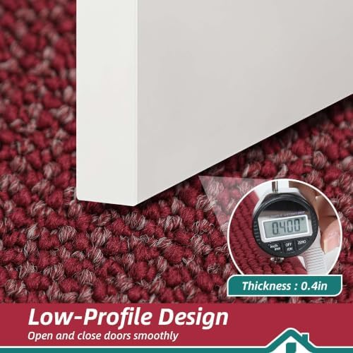 BEQHAUSE Indoor Door Mat 24" x 36", Dirt Trapper Door Mats, Red - Image 5
