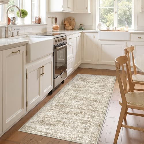 3x6 Runner Rug Non Slip,Washable Hallway Runner Rug,Brown - Image 5