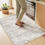 2x3 Rug Non Slip, Small Washable Entryway Rug,Taupe - Image 5