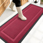 OLANLY Front Door Mat Outside 47x17, All-Season Heavy-Duty Rubber Doormat by OLANLY