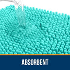 OLANLY Large Bathroom Rugs 50x30, Extra Soft Absorbent Chenille Bath Rugs - Image 4