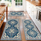 Kitchen Rugs Set of 3, Non Slip Washable Floor Mats with Water Absorbent by Unknown