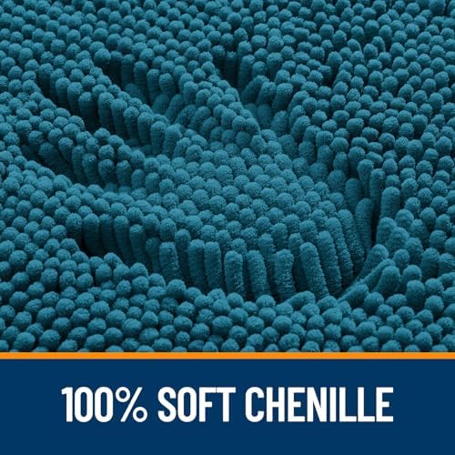 OLANLY Small Bathroom Rugs 24x16, Extra Soft Absorbent Chenille Bath Rugs - Image 3