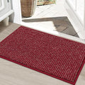 BEQHAUSE Dirt Trapper Door Mat 24" x 36", Non-Slip Washable Doormats, Red by BEQHAUSE