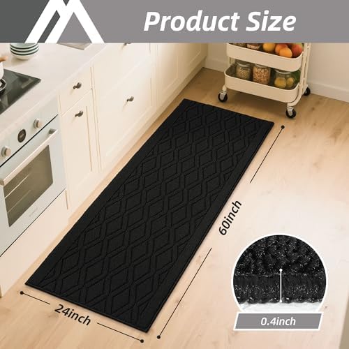 COSY HOMEER Kitchen Rugs Non Slip Washable 24"x60" Kitchen Mats for Floor - Image 2