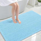 OLANLY Large Bathroom Rugs 47x32, Extra Soft Absorbent Chenille Bath Rugs by OLANLY
