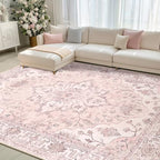 RELEANY Washable Area Rug, 8'x10', Pink - Image 2
