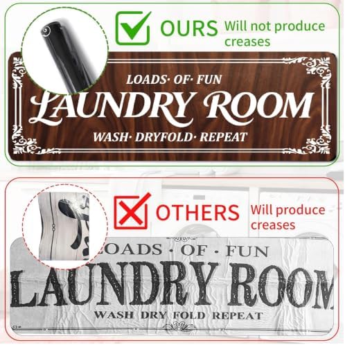 Non-Slip Laundry Room Rug Runner, Farmhouse Washable Laundry Mat - Image 5