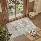 Madane Washable Area Rug 2x3 Small Entryway Rugs Non-Slip, Green - Image 4