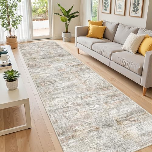 2x10 Runner Rug Non Slip,Washable Hallway Runner Rug,Green - Image 3