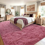 8x10 Extra Large Blush Fluffy Soft Area Rug Non-Slip for Kids Bedroom - Image 4