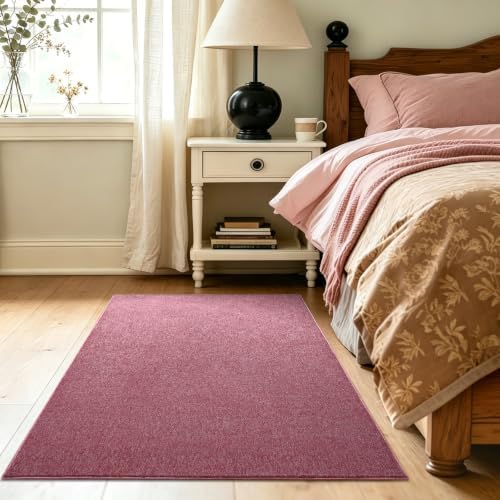 3x5 Red/White Area Rug Washable Non-Slip Soft Thin for Bedroom Kitchen - Image 4