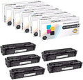 CS Replacement Toner Cartridge Compatible with HP 201A CF400A Black Pro M252dw M252n MFP M277dw MFP M277n M252 M252dw 5 Set