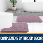 OLANLY Bathroom Runner Rugs 59x20, Extra Soft Absorbent Chenille Bath Rugs - Image 7