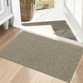 BEQHAUSE Dirt Trapper Door Mat 20" x 32", Non-Slip Washable, Light Beige by BEQHAUSE
