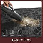 Mibao Front Door Mat Outside Entrance, 36" x 24", Heavy Duty Welcome Mat, Stain and Fade Resistant, Dirt Trapper Doormat, Super Absorbent Indoor Outdoor Entryway Mat with Non-Slip Backing, Black - Image 3