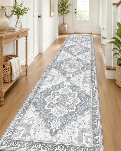 OLANLY 2'6"x14' Washable Runner Rug, Non Slip Carpet for Hallway Kitchen by OLANLY