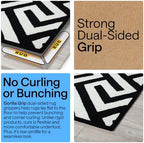 GORILLA GRIP® Extra Long Rug Grippers for Hardwood Floor, 12 Pack Black - Image 3