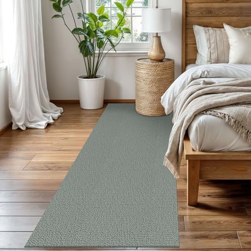 EARTHALL Washable Runner Rug, Non Slip Kitchen Runner, 3x8 Ft, Green/Grey - Image 6