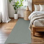 EARTHALL Washable Runner Rug, Non Slip Kitchen Runner, 3x8 Ft, Green/Grey - Image 6