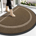 OLANLY Half Circle Front Door Mat Outside 59x34 All-Season Rubber Doormat by OLANLY