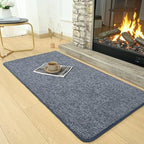 AROGAN Small Area Rugs for Bedroom, 2×4 Non Slip Runner Rug, Blue - Image 2