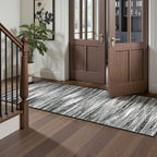 2x6 Runner Rug Non Slip,Washable Hallway Runner Rug,Black - Image 5