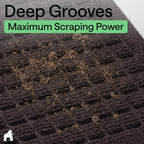 GORILLA GRIP® HydroABSORB Door Mat for Indoor Outdoor Use, 47x35 Coffee - Image 4