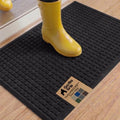 GORILLA GRIP® HydroABSORB Door Mat for Indoor Outdoor Use, 35x23 Black by GorillaGrip