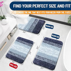 OLANLY Large Bathroom Rugs 50x30, Extra Soft Absorbent Microfiber Bath Rugs - Image 2