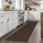 EARTHALL Washable Runner Rug, Non Slip Kitchen Rug, 2x7 Ft, Brown/Coffee - Image 5