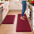 TranquilRelax 4/5 Inch Anti Fatigue Kitchen Mats for Floor, Burgundy by Unknown